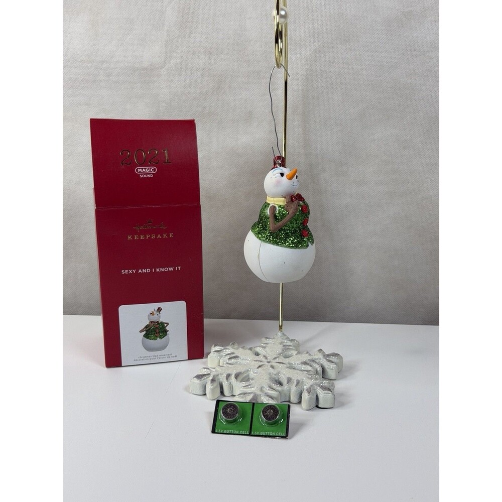 Hallmark Keepsake Ornament 2021 Sexy and I Know It Snowman Magic Sound NIB